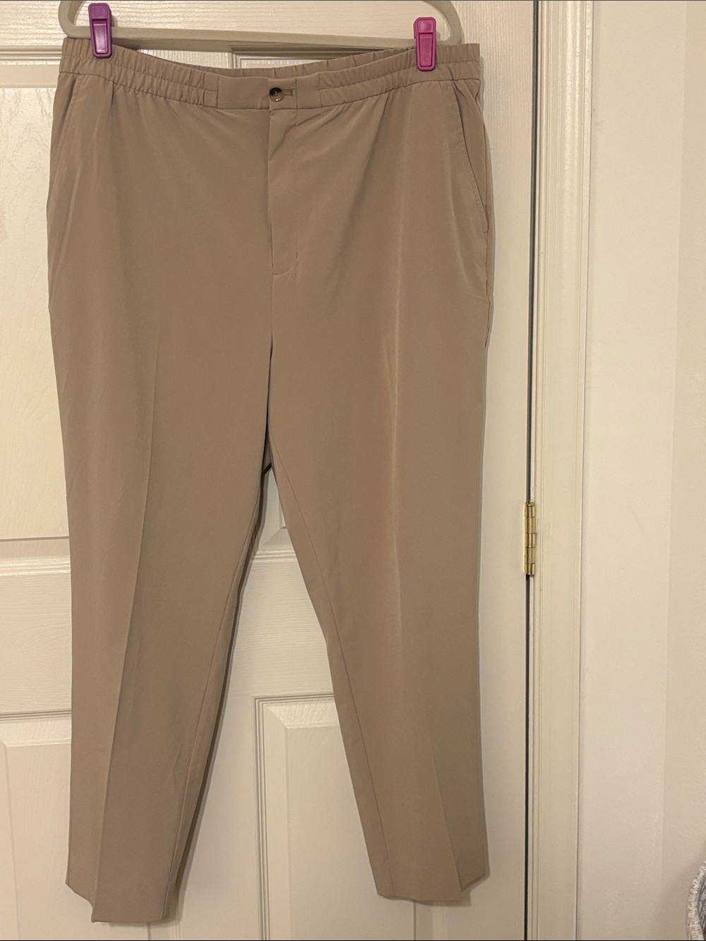Banana Republic Tapered Leg Air Stretch Chinos - Taupe XL